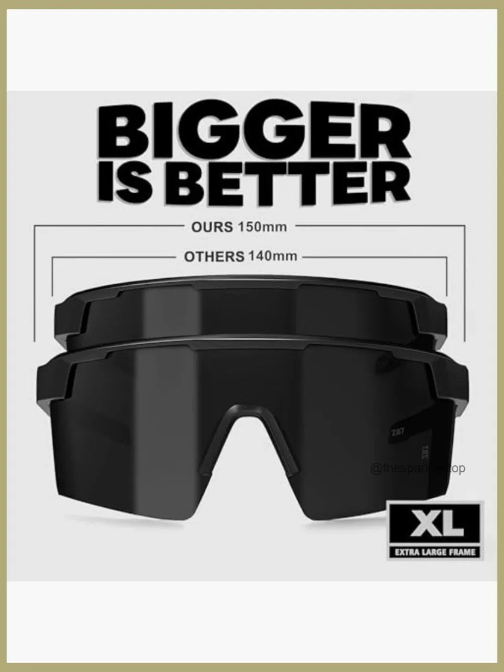 X-Large TR90 Wrap Sunglasses UV400 Protection Sports
